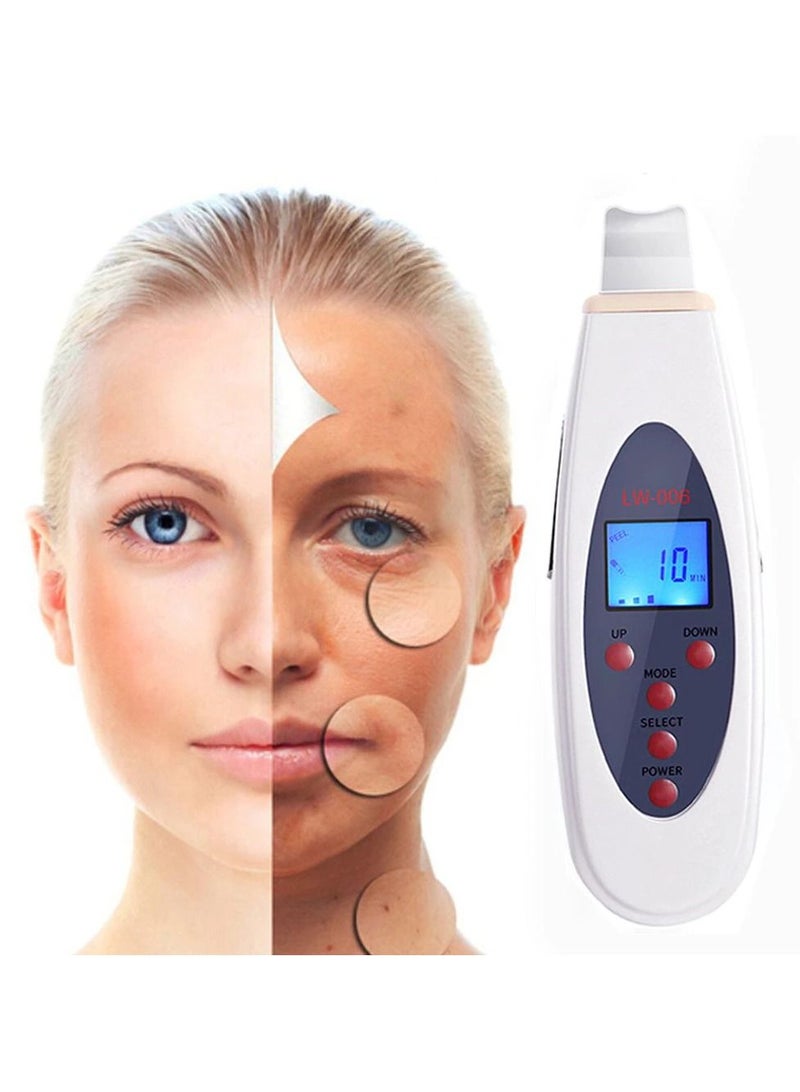 Portable Lcd Ultrasonic Face Skin Cleaner, Acne Removal Face Care Tool - Image 1