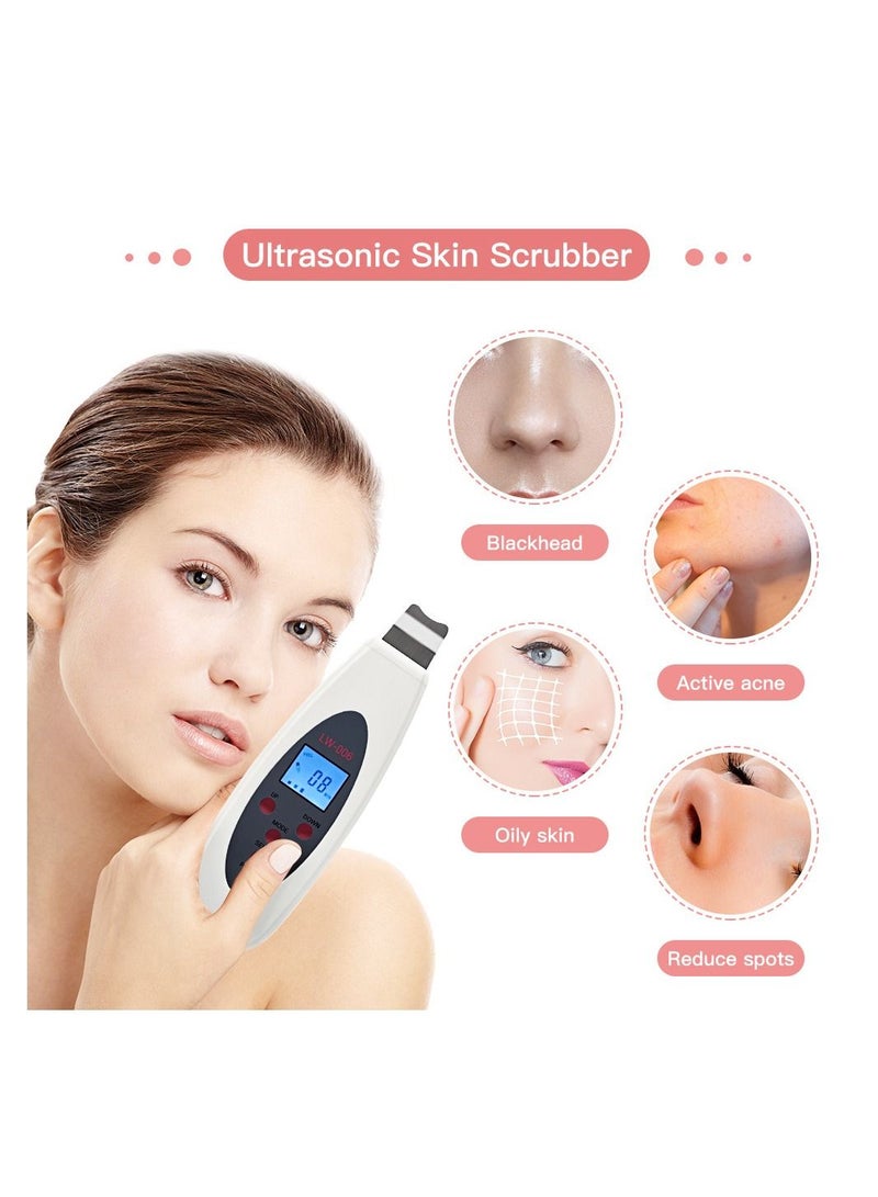 Portable Lcd Ultrasonic Face Skin Cleaner, Acne Removal Face Care Tool - Image 5