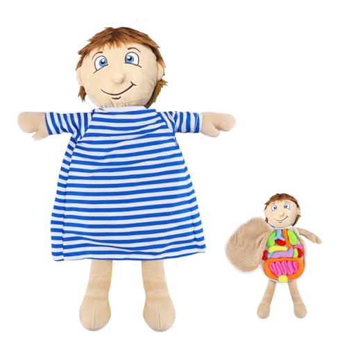 vocheer Human Body Anatomy Toy Montessori Preschool Educational Organ Plush Toys for Kids Science Learning Kits for Student Body Organ Awareness Teaching Tools for Boys - Image 1