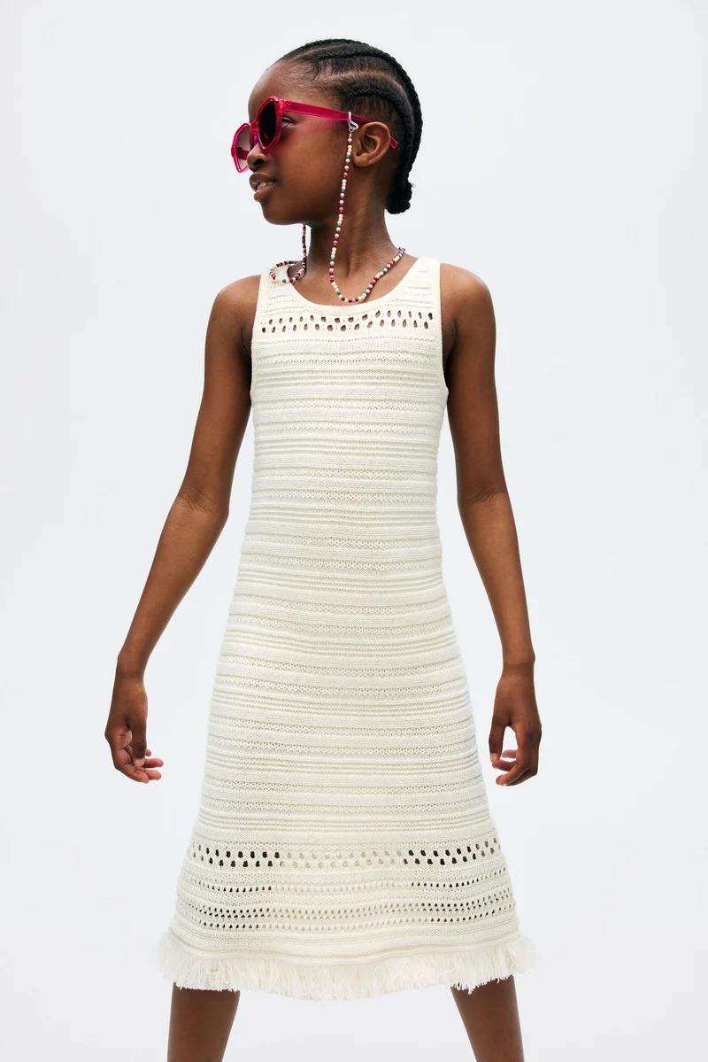 H&M Knitted cotton dress