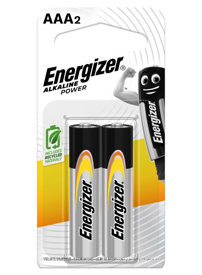 Energizer بطارية قلوية AAA عبوة من 2 - Image 1
