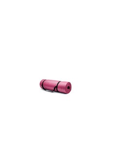 Generic SportQ 10mm Thick Non-Slip Yoga Mat with Attached Strap, Ideal for Yoga, Pilates, and Various Home Exercises pink  - Image 1