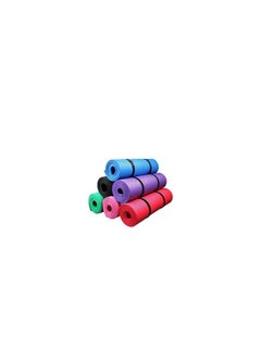 Generic SportQ 10mm Thick Non-Slip Yoga Mat with Attached Strap, Ideal for Yoga, Pilates, and Various Home Exercises pink  - Image 4