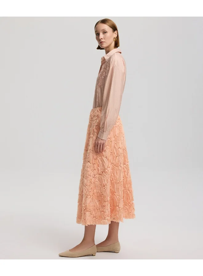 Ipekyol  Textured Midi Skirt for Women | Best Price UAE