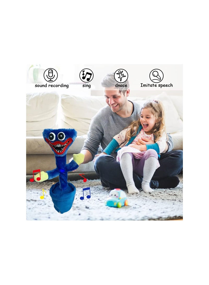 Poppy Playtime Toy Huggy Wuggy Singing Dancing Recording Figure Doll Plush Puppet  - Image 2
