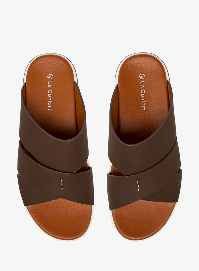 Le Confort Men Cross Strap Comfort Sandals
