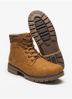 Lee Cooper Mens Logo Detail Chukka Boots with Zip Closure  - Image 4