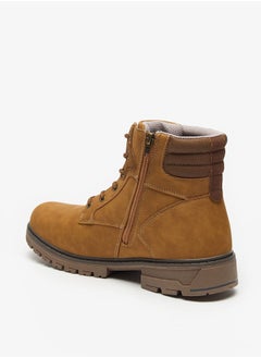 Lee Cooper Mens Logo Detail Chukka Boots with Zip Closure  - Image 2