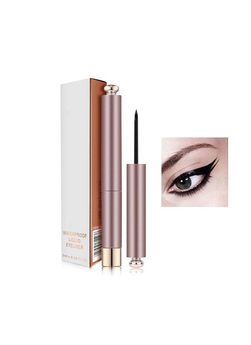 KASTWAVE - Waterproof Liquid Eyeliner, Long Lasting Black Eyeliner, Easy to Control Matte Thin Eyeliner, Quick Dry Makeup Eyeliner for Women Girls, All Beginners, 5ML - 2Pcs - Image 1