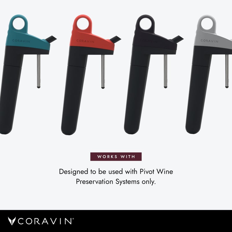 CORAVIN Pivot Aerator For Use, Wine Preservation System Quickly Aerates Your Bottled Red and White Wine, Preserves Wine Freshness, Black - Image 5