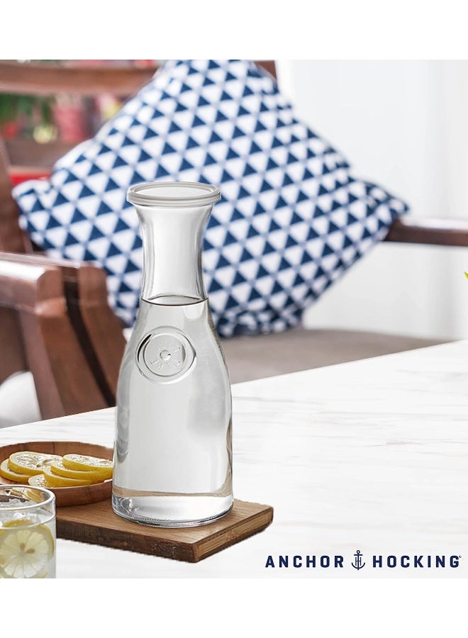 Anchor Hocking 34OZ/1LTR GLASS CARAFE WITH PLASTIC LID - Image 2