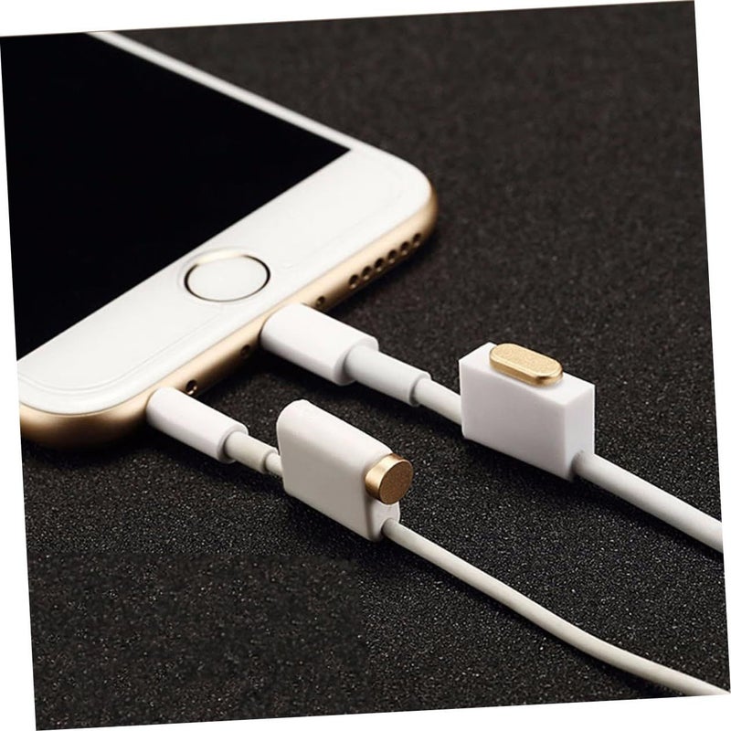 Housoutil Reusable Metal Earphone Cover For Plus Charging And Headphone Ports Golden - Image 3