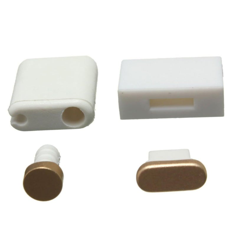 Housoutil Reusable Metal Earphone Cover For Plus Charging And Headphone Ports Golden - Image 2