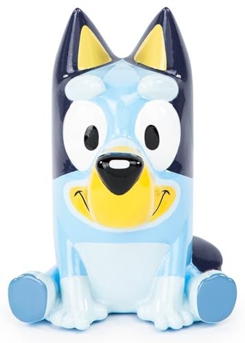Jay Franco Bluey Ceramic Piggy Bank Kids Room Dcor Coin Bank Childrens Learning Resource - Image 5