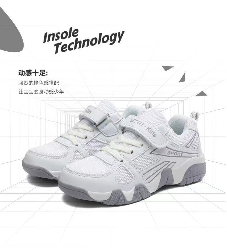 Mesh Sneakers Lightweight Flexible Sole Walking Shoes For Kids Indoor And Outdoor Activities - Image 3