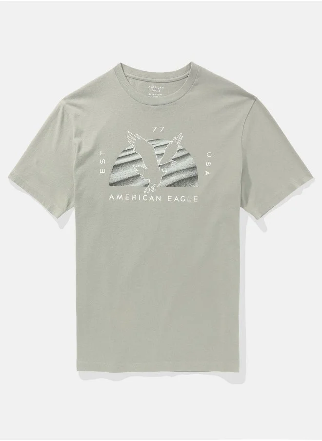 امريكان ايجل AE Photoreal Graphic T-Shirt