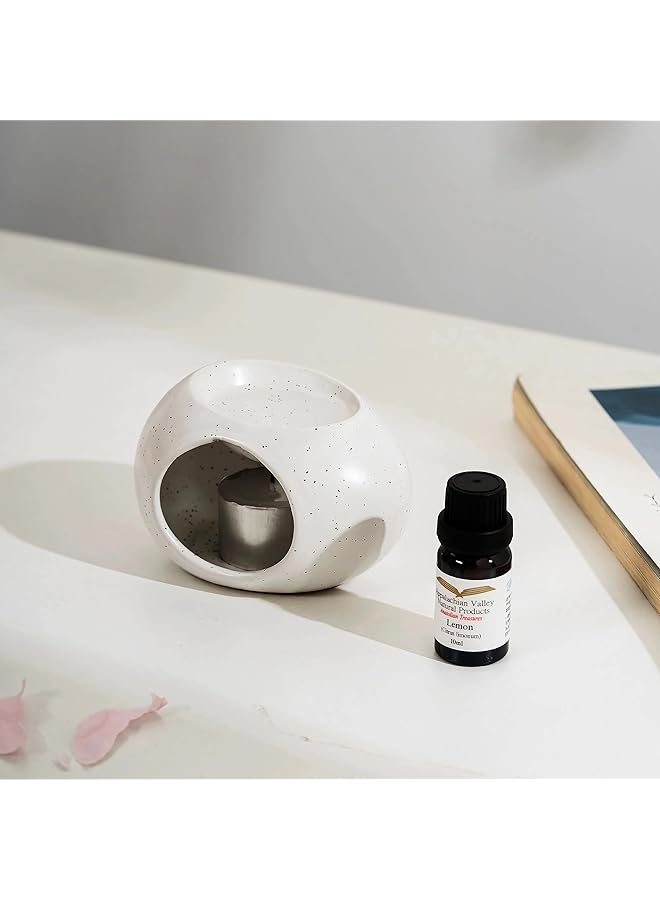 erorex Abstract Art Essential Oil Burner For Scented Ceramic Splash Ink W Melt Warmer For Scented W Aromatherapy Diffuser Tealight W Warmer Home Decoration Office Yoga Spa Gift  - Image 4