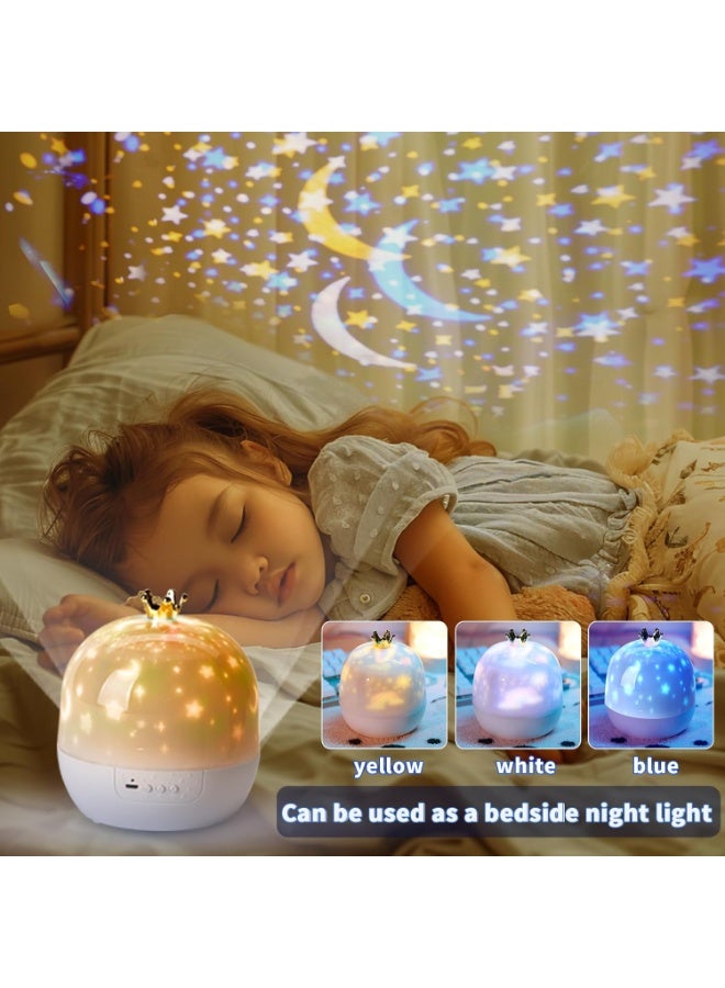 هومستر بروجيكتور فلكي وفضائي 2 في 1 مع 15 قرصًا (100+ مشهد) - ضوء ليلي دوار للسماء المرصعة بالنجوم مع جهاز تحكم عن بعد لغرفة النوم، غرفة الأطفال وديكور المنزل - Image 2