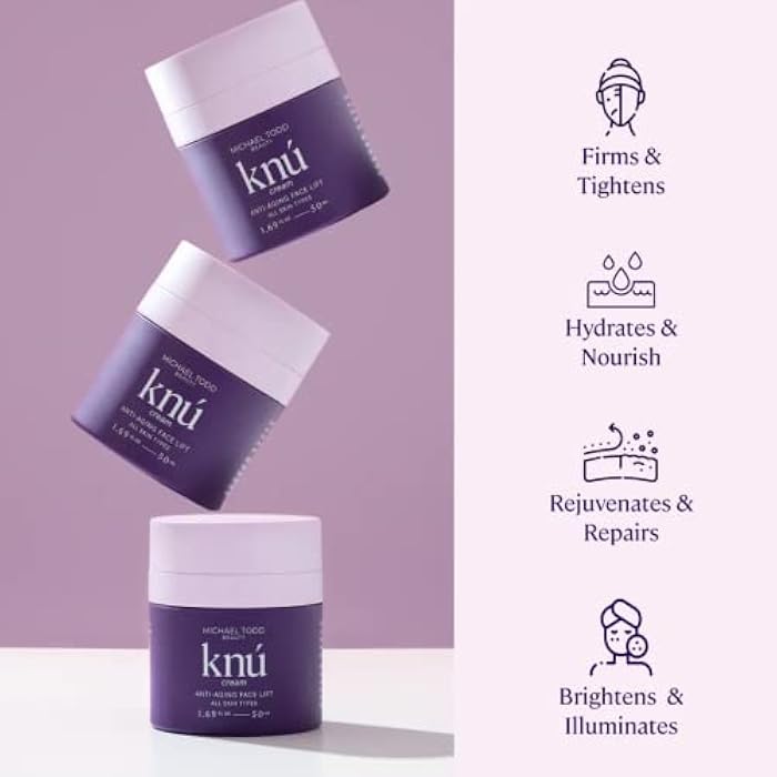 MICHAEL TODD Beauty KNU Cream – Face Lifting, Brightening & Tightening Cream – For Moisturizing & Rejuvenating – With Bakuchiol, Peptides & Snail Secretion – For All Skin Types – 1.68 fl oz/50 mL - Image 5