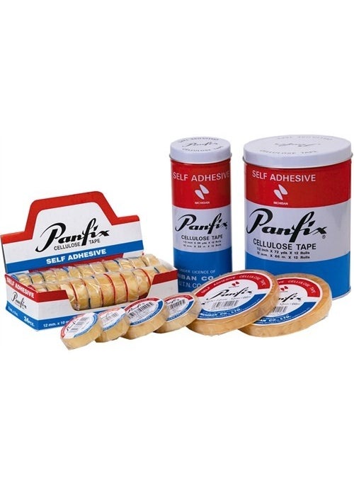 Panfix Thin Transparent Tape 12mm X 33mt 12  - Image 1