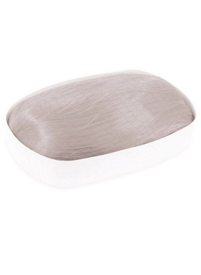 AKStore Women's Heat Resistant 28-Inch 70cm Long Curly Hair Wig with Wig Cap, White - Image 2