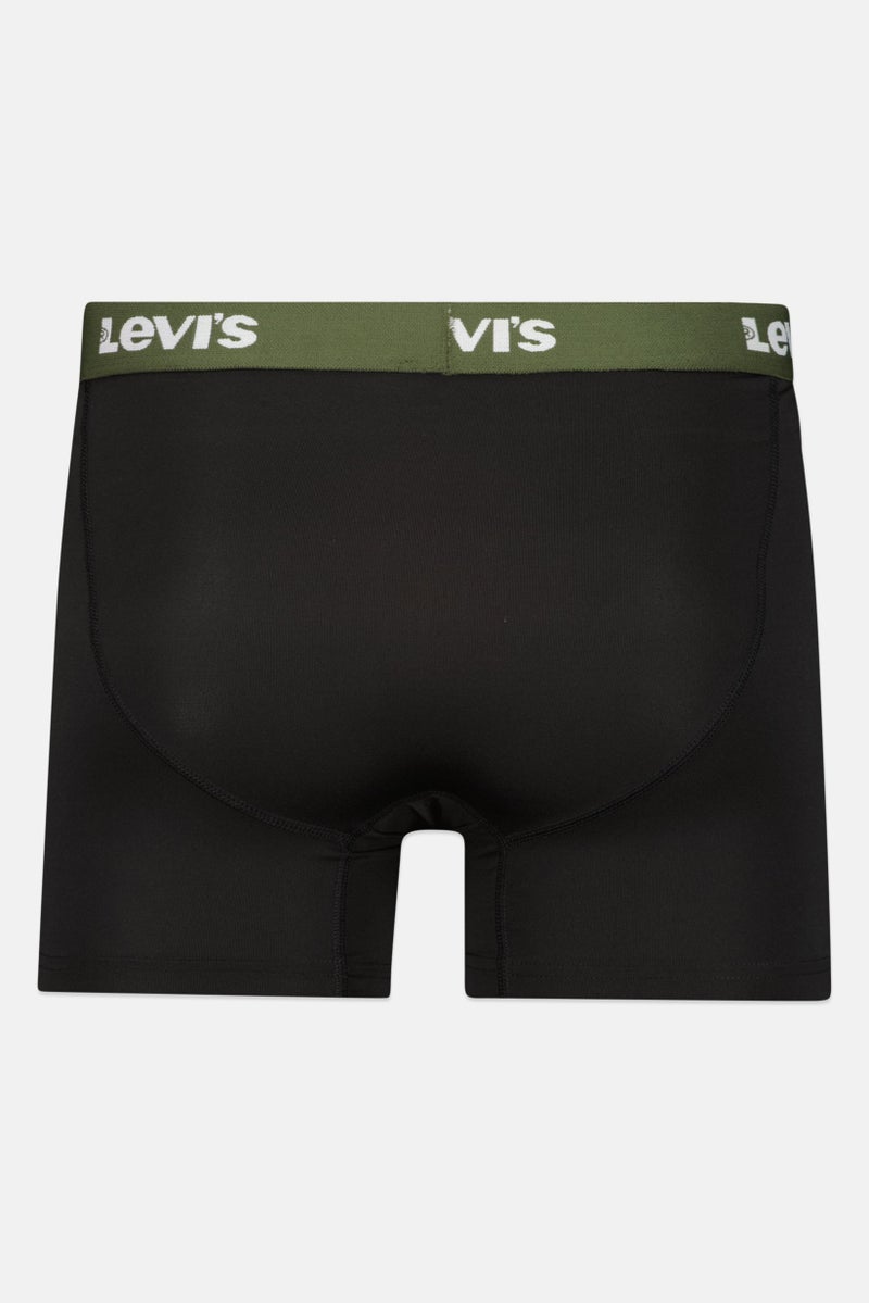 Levi's Men 4 Pack Brand Logo Boxer Brief, Multicolor  - Image 3