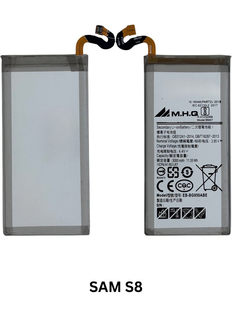 M.H.Q SAM S8 SM-G950 - EB-BG950ABE Battery High Quality  - Image 3