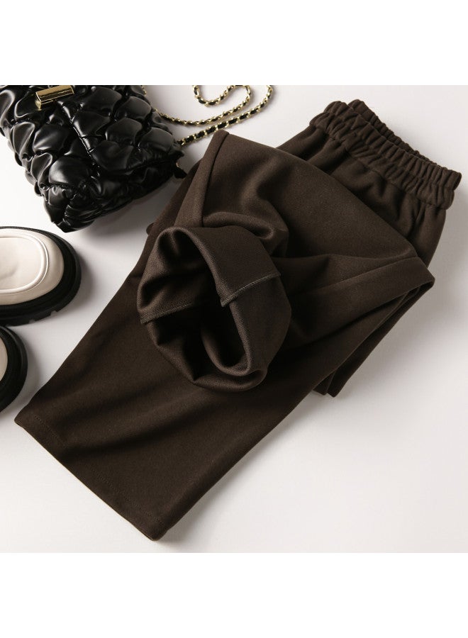 XINYANG Spring High-waist Harem Pants Elastic Waist Flowy Trousers Thickened Casual Pants For Women - Image 5
