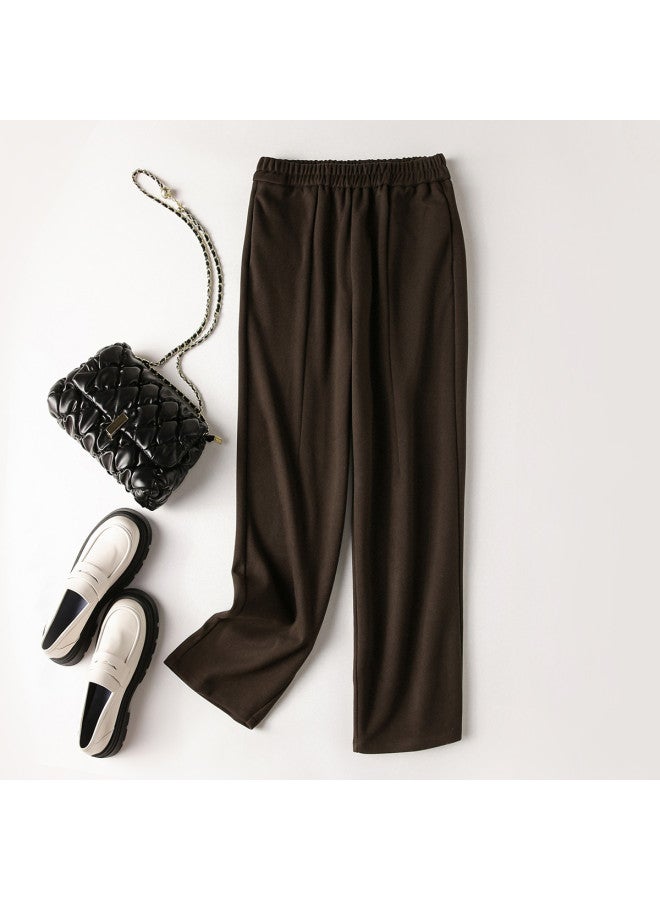 XINYANG Spring High-waist Harem Pants Elastic Waist Flowy Trousers Thickened Casual Pants For Women - Image 4