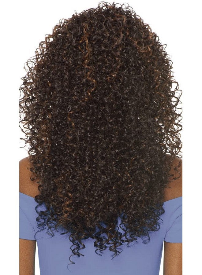 أوتر باروكة شعر دومينيكانية مجعدة (لون أسود فاتح 1B) نصف باروكة صناعية سريعة النسج من الباتيك - Image 4