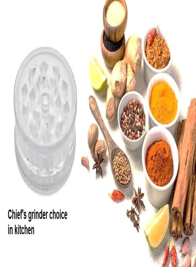 TitanOwl Kitchen Spice Grinder Acrylic 2pc with Magnet Clear Color - Image 5