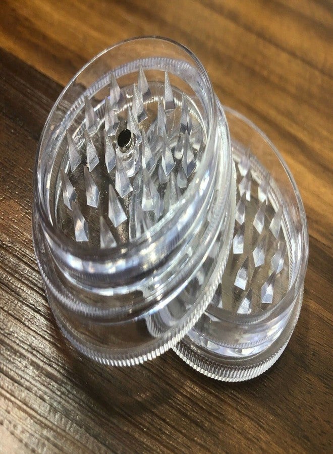 TitanOwl Kitchen Spice Grinder Acrylic 2pc with Magnet Clear Color - Image 4