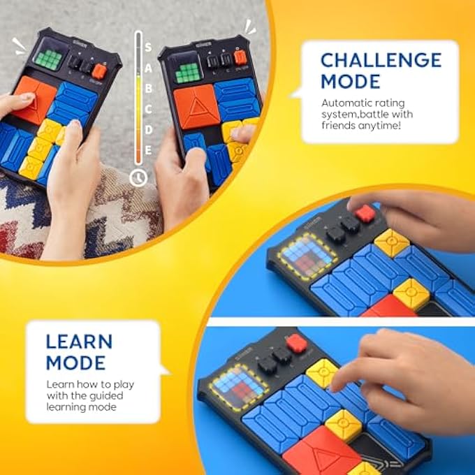 SUPER SLIDE PUZZLES BRAIN GAMES,500+LEVEL SLIDE IQ PUZZLES GAME,HANDHELD EDUCATIONAL FAMILY DAY TOYS,LEISURE TRAVEL RELAXATION STRESS TOYS,GIFTS FOR KIDS OF ALL AGES - Image 4