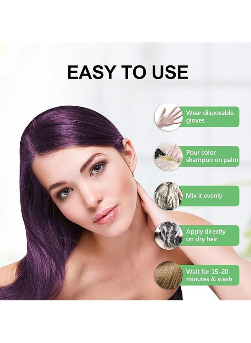 POLAR Hair Dye Shampoo, Natural Hair Color Shampoo For Gray Hair Coverage, Haircare Suitable For Women & Men 200ml (Light Brown) - Image 5