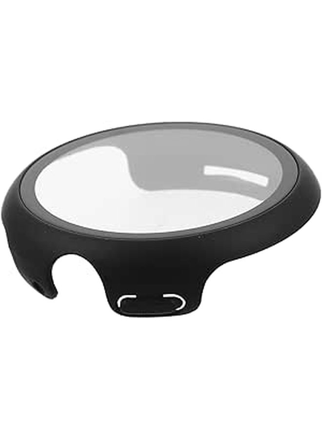 Shockproof Hard PC Watch Case Thin Scratch Resistant Smartwatch Cover Bumper Protector For Daily Use Carbon Fiber Black - Image 1