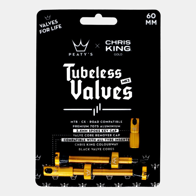 PEATY'S x Chris King (MK2) Tubeless Valves - 60mm - Image 2