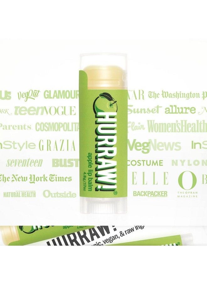 Hurraw! Apple Lip Balm 2 Pack: Organic Certified Vegan Cruelty and Gluten Free NonGMO 100% Natural Ingredients Bee Shea Soy and Palm Free Made in USA  - Image 5