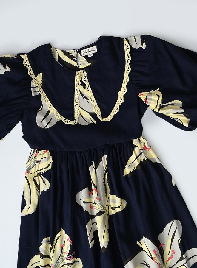 BELLA MODA Floral Print Dress - Image 4