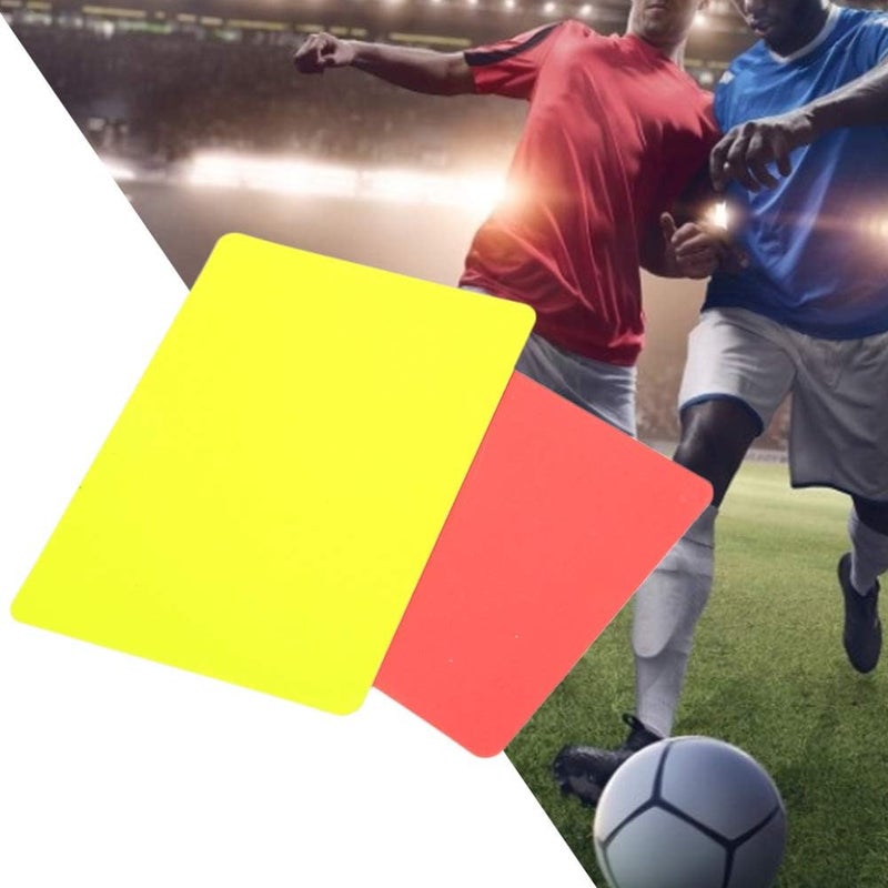 klarako PVC Material Referee Red and Yellow Card, Referee Tool Football Red Card, for Competition - Image 4