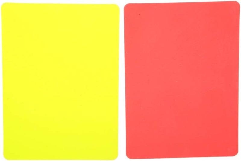 klarako PVC Material Referee Red and Yellow Card, Referee Tool Football Red Card, for Competition - Image 1