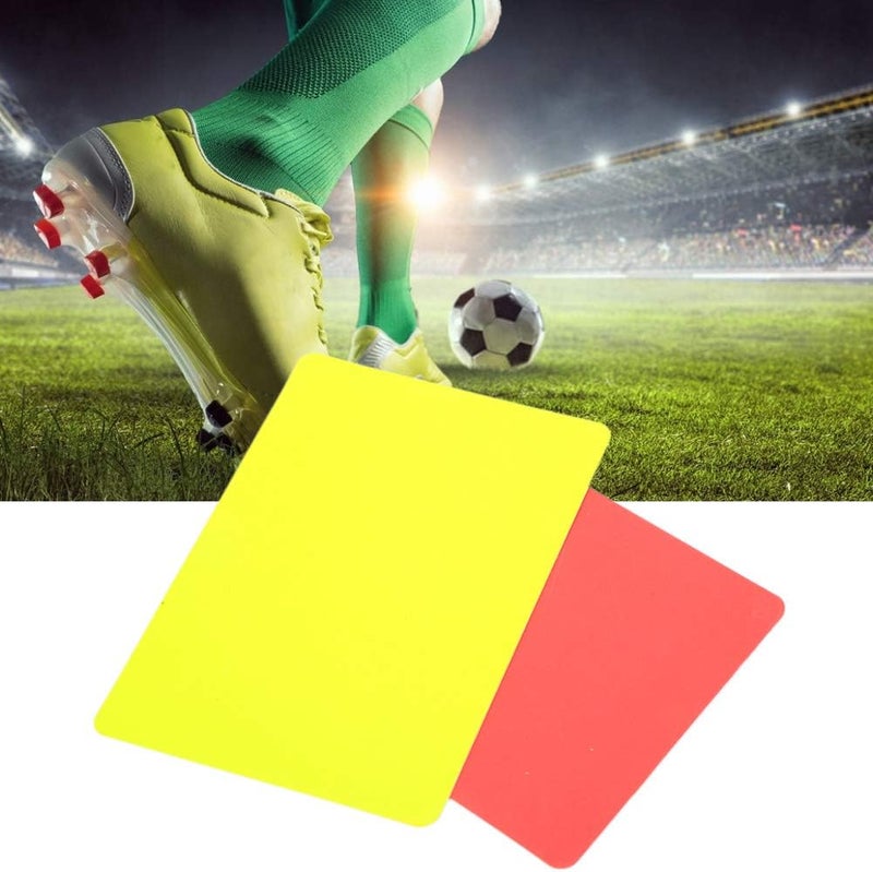 klarako PVC Material Referee Red and Yellow Card, Referee Tool Football Red Card, for Competition - Image 2