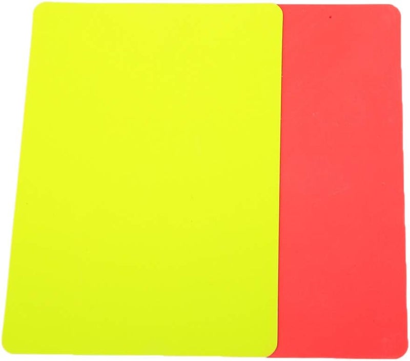 klarako PVC Material Referee Red and Yellow Card, Referee Tool Football Red Card, for Competition - Image 5