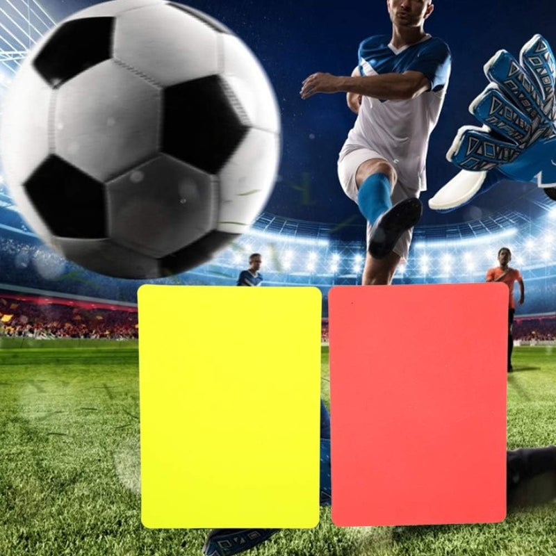klarako PVC Material Referee Red and Yellow Card, Referee Tool Football Red Card, for Competition - Image 3