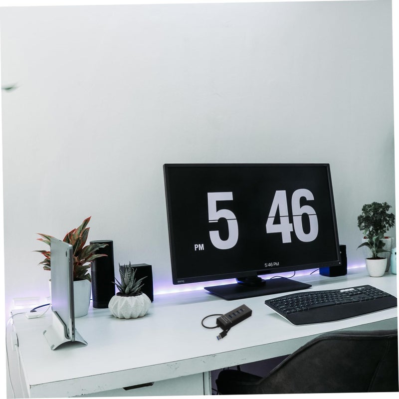 USB Hub 4 منافذ محول نقل بيانات عالي السرعة متوافق مع الكمبيوتر المحمول ويندوز - Image 3