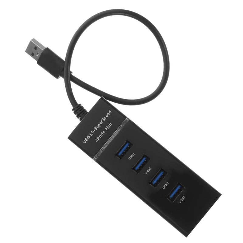 USB Hub 4 منافذ محول نقل بيانات عالي السرعة متوافق مع الكمبيوتر المحمول ويندوز - Image 2
