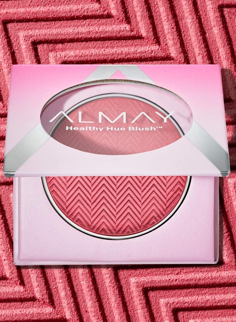 Almay Blush Face Makeup High Pigment Powder Healthy Hue Hypoallergenic 400 Wild Berry 0.32 Oz - Image 2