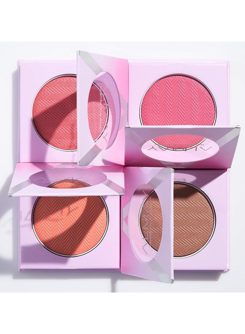 Almay Blush Face Makeup High Pigment Powder Healthy Hue Hypoallergenic 400 Wild Berry 0.32 Oz - Image 5