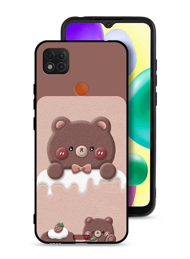 Tolwak غطاء حماية لجهاز شاومي ريدمي 9C - دب فراولة - Image 1