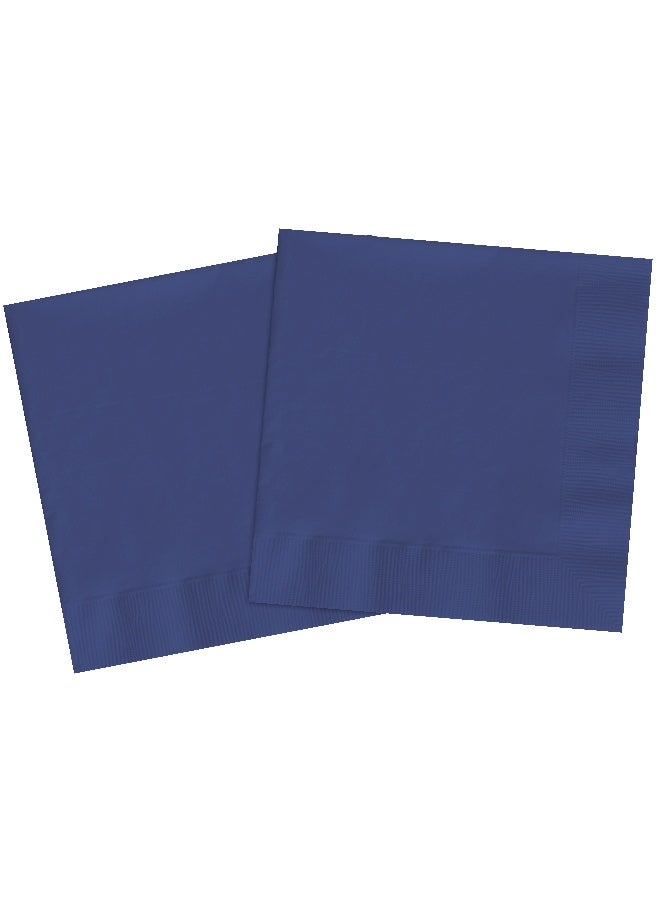 Ciao Midnight Blue Compostable Paper Napkins – 33x33 cm 2-Ply Party Napkins (Pack of 20) - Image 1