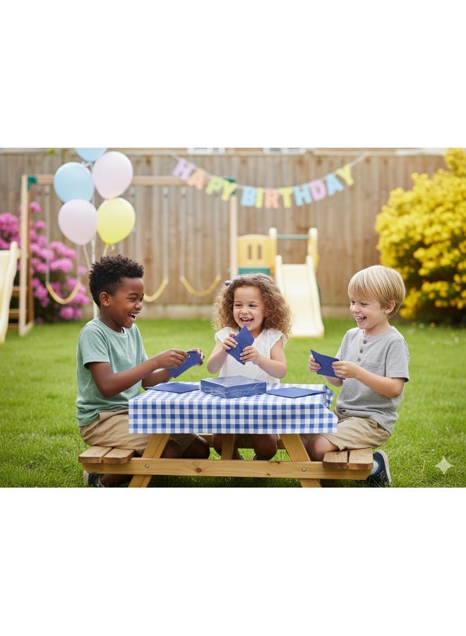 Ciao Midnight Blue Compostable Paper Napkins – 33x33 cm 2-Ply Party Napkins (Pack of 20) - Image 2